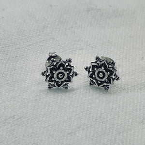 Nina Designs: Earrings: Post: Mandala