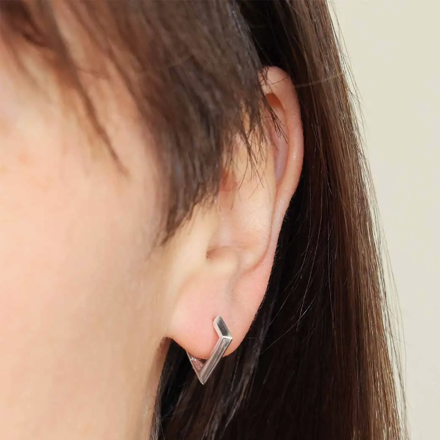Nina Designs: Earrings: Diamond Huggie
