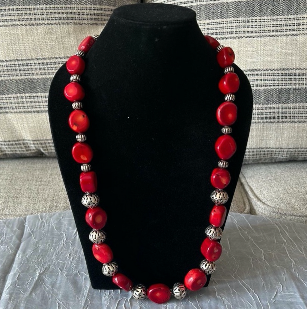 RAFFLE TICKET: Red Coral Necklace