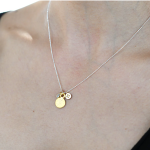 Verve: Necklace: Mixed Metal Coin